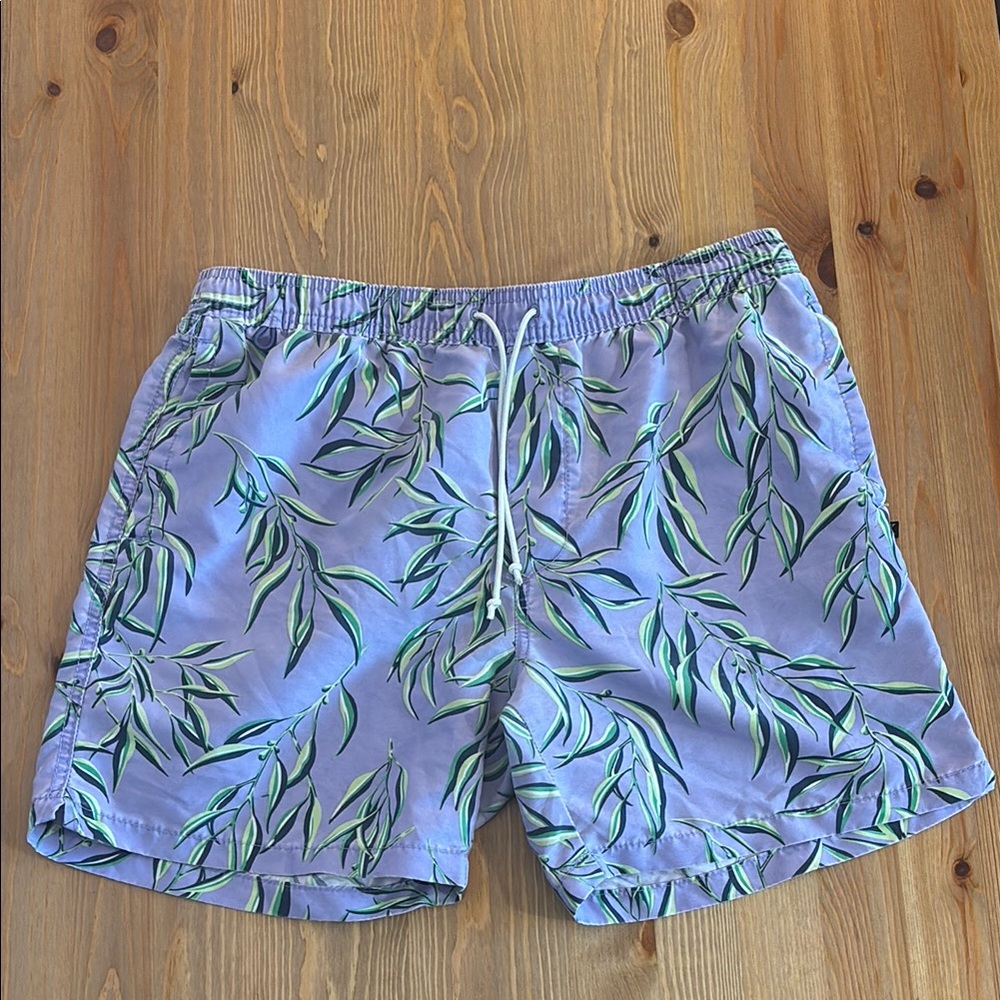 Cotton On Tropical Blue and Green Swim Trunks
